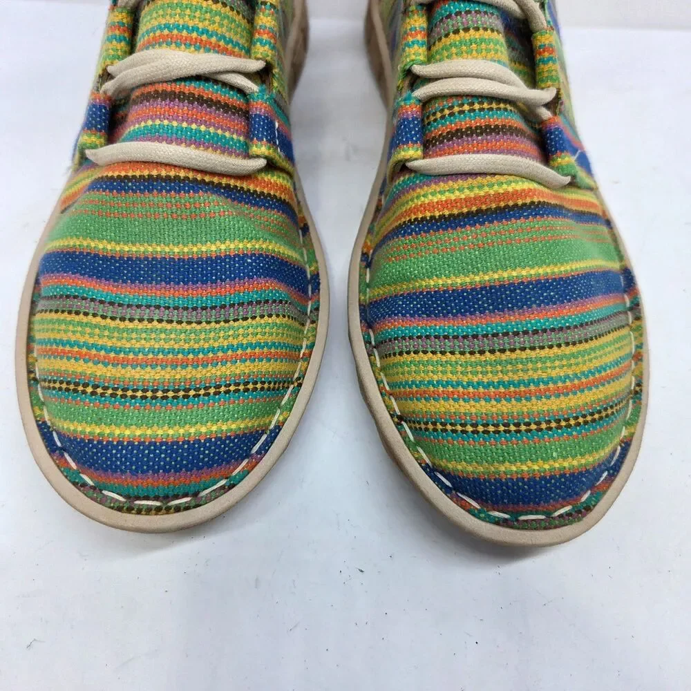 Tony Lama RACEY Multicolored Serape Womens Casual Shoes Size US 8 EUR 38 VGC